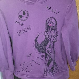 Nightmare before christmas girl's hooded sweatshirt
